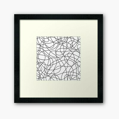 Black Threads Wall Frame