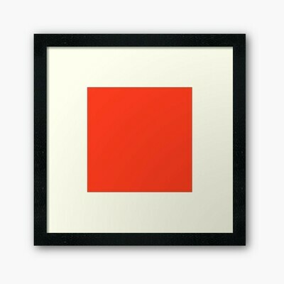 Bright Red Wall Frame