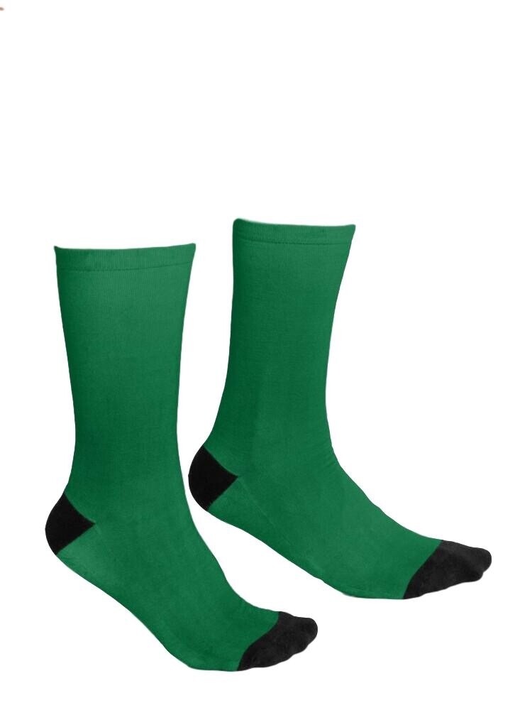 Forest Green and Black Socks