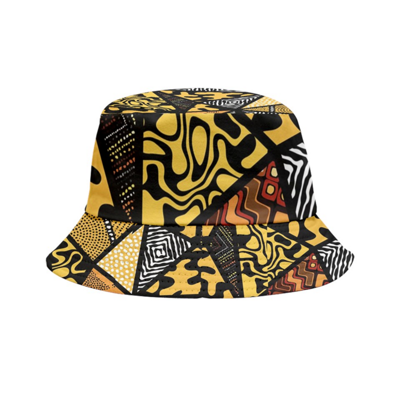 Afro Print 5 Bucket Hat