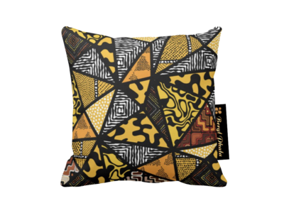Afro Patchwork Print Design 9 Throw Cushion