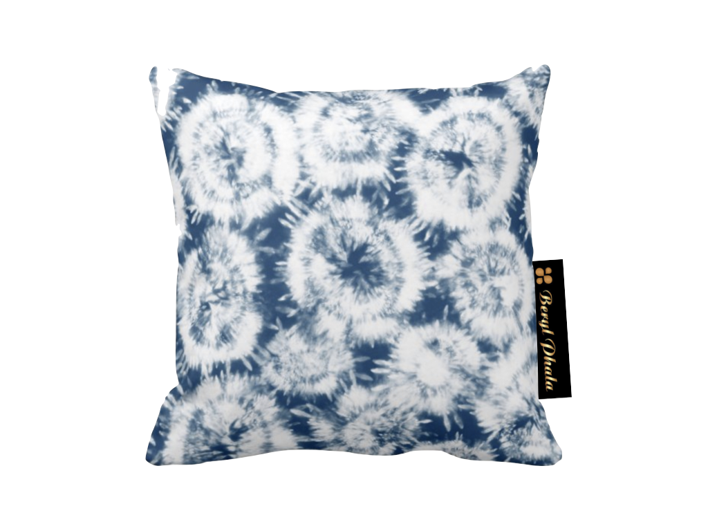 Tie Dye Print Design Throw Cushion 6