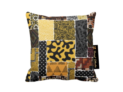 Afro Patchwork Print Design 8 Throw Cushion
