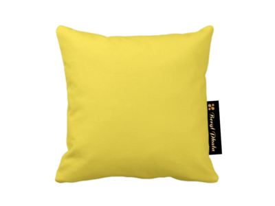 Solid Yellow Throw Cushion