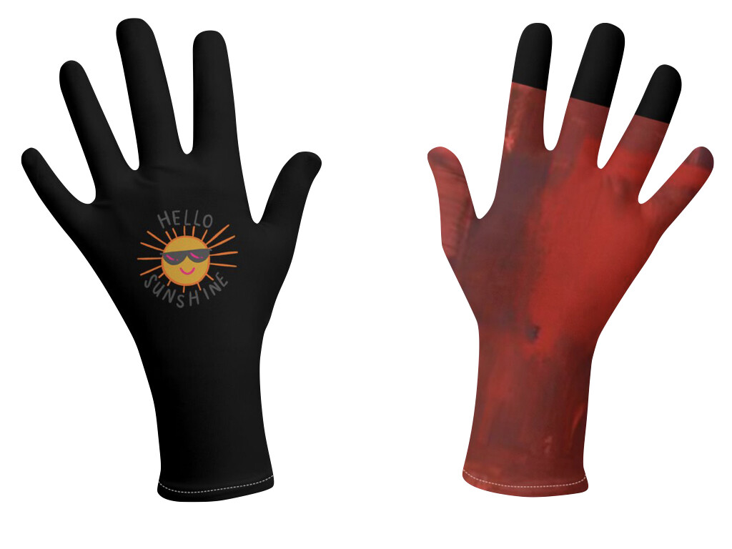 Hello Sunshine Tie and Dye Hand Gloves