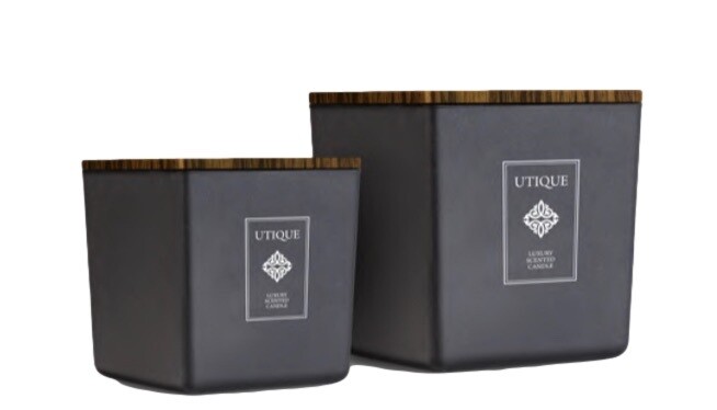 UTIQUE BLACK SCENTED CANDLES