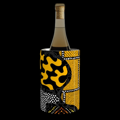 Afro Patchwork Print Design 7 Wine Chiller.
