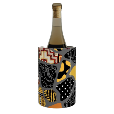 Afro Patchwork Print Design 1 Wine Chiller