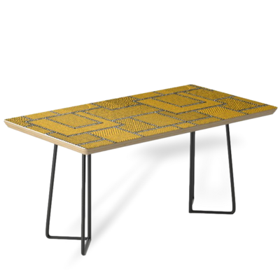 AFRO PATCHWORK PRINT DESIGN 3 COFFEE TABLE