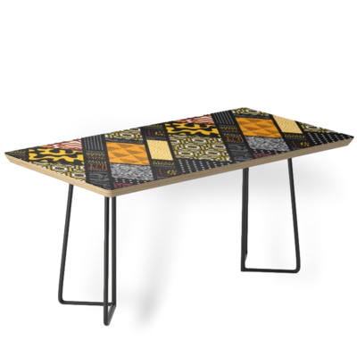 AFRO PATCHWORK PRINT DESIGN 6 COFFEE TABLE