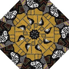 Afro Patchwork Print Design 7 Straight Umbrella