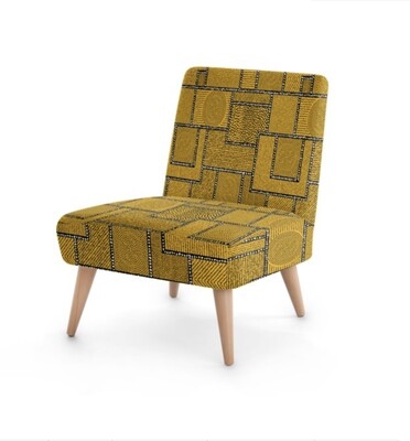 Occasional Chair Afro Patchwork Print Design 3