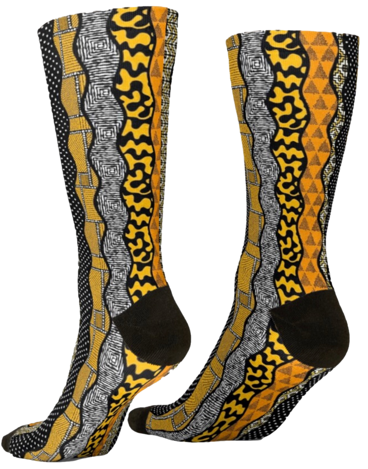 Afro Patchwork Print Design Socks
