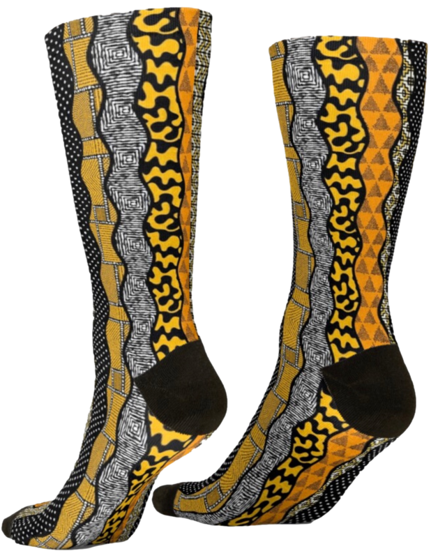 Afro Patchwork Print Design 3 Socks