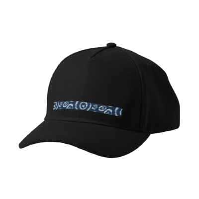 Tie Dye Indigo and White Print Design 8 Cap