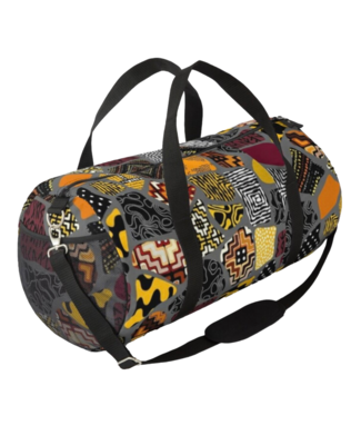 Afro Patchwork Print Design 6 Duffel Bag