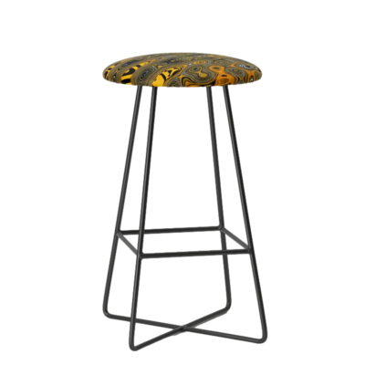 Afro Patchwork Print Design 11 Bar Stool