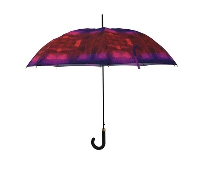 Umbrella Red & Deep Purple Watercolour