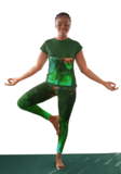 Green Tie and Dye Leggings