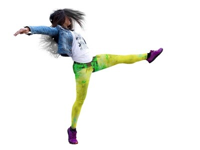 Lime Punch Tie and Dye Leggings
