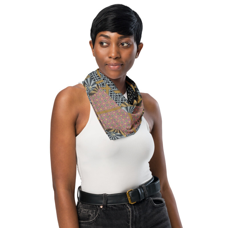 Multi Print with Waves Shoe Scarf4