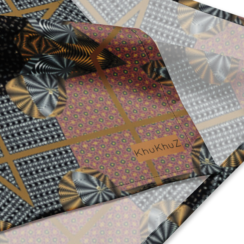 Multi Print with Cap Scarf5