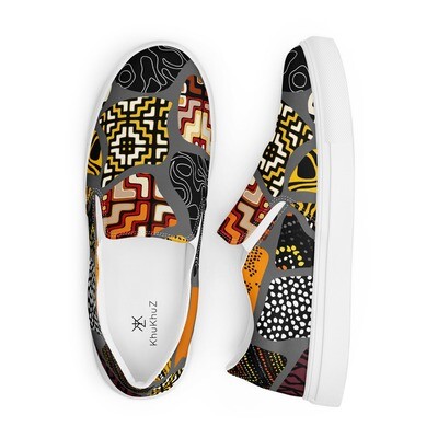 Women’s Afro Print Design 5 Slip Ons