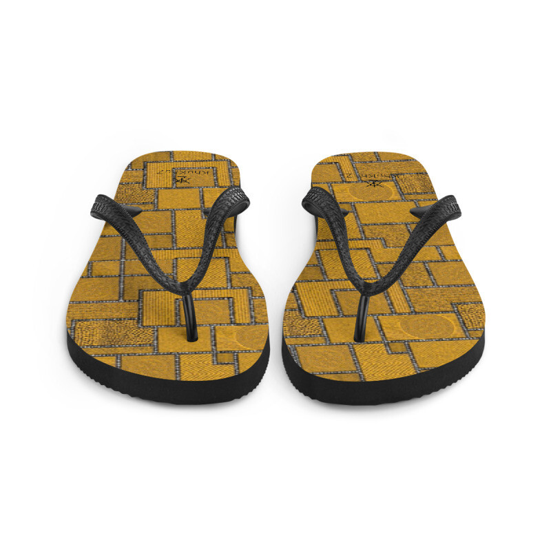 Flip Flops Afro Patchwork Print Design 2