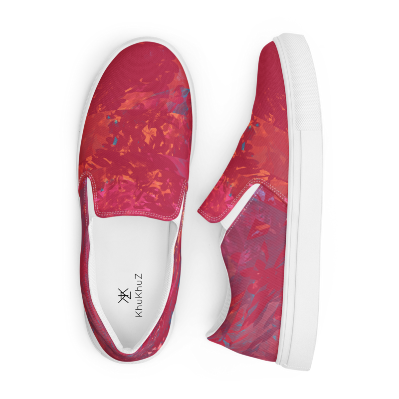 Men’s slip-on canvas shoes Viva Magenta Texture 15 Metaverse