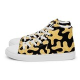 Women’s High Top Canvas Afro Print Design 1