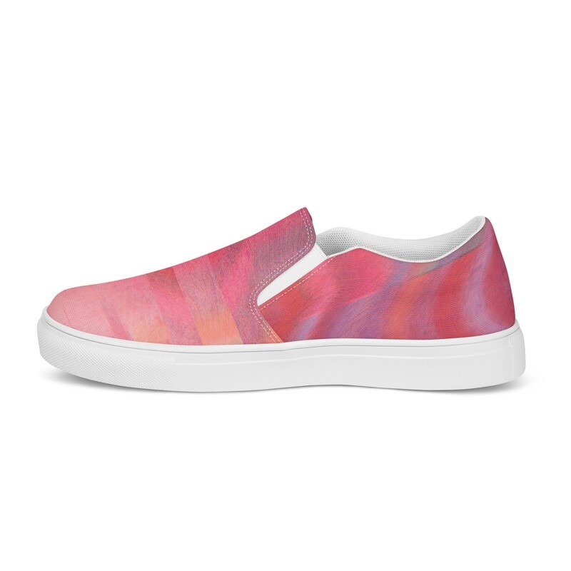 Men’s slip-on canvas shoes Viva Magenta Texture 1 Metaverse