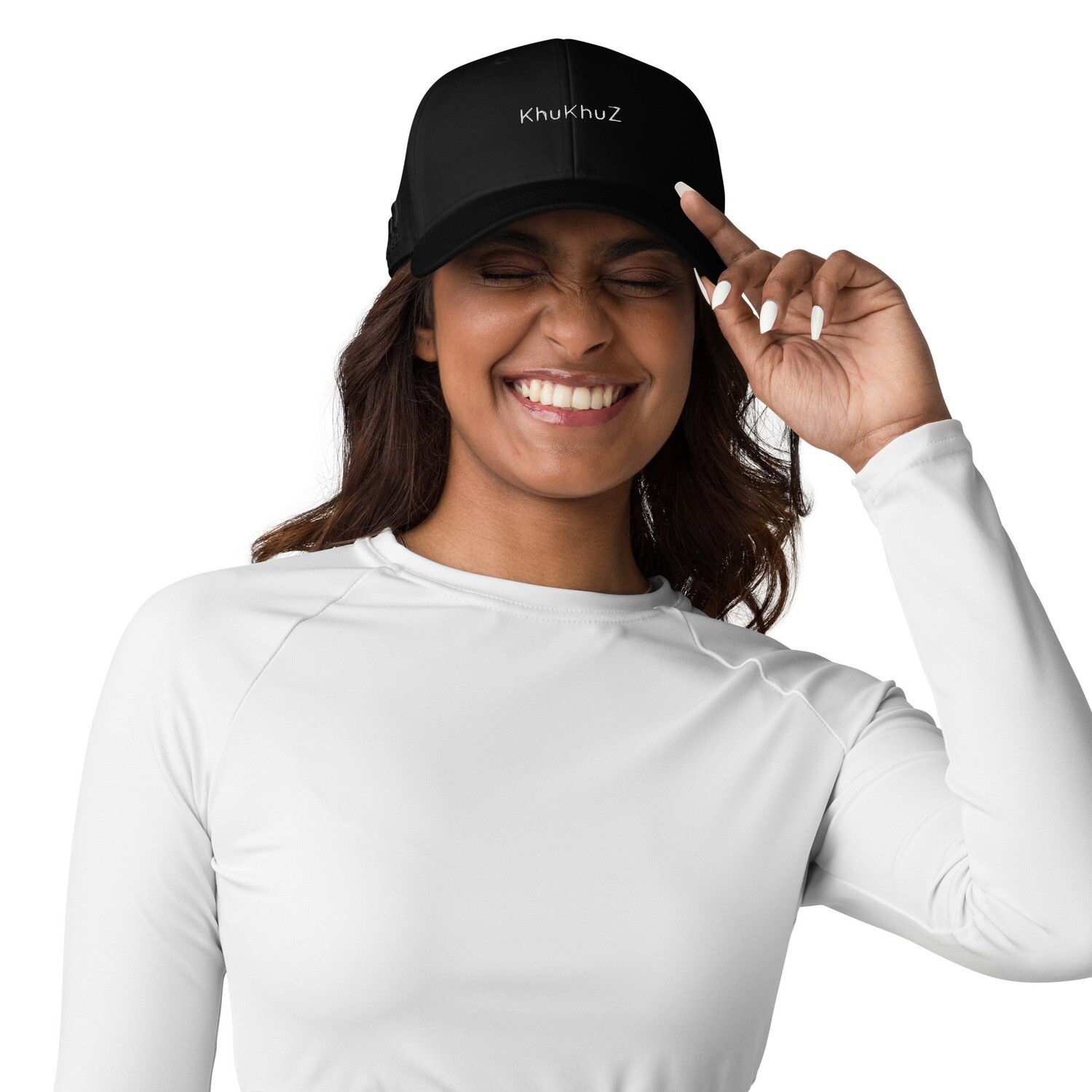 Adidas Dad Hat with KhuKhuZ White Logo 3