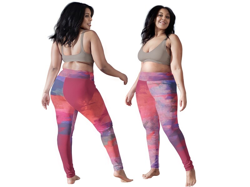 Leggings Viva Magenta Texture #5 Metaverse