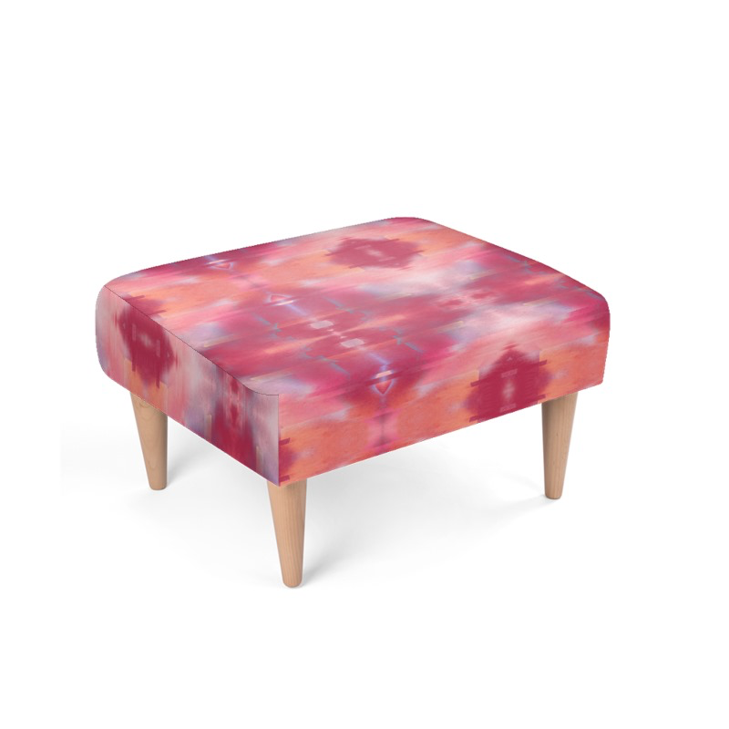 Footstool  Viva Magenta Texture #3 Metaverse
