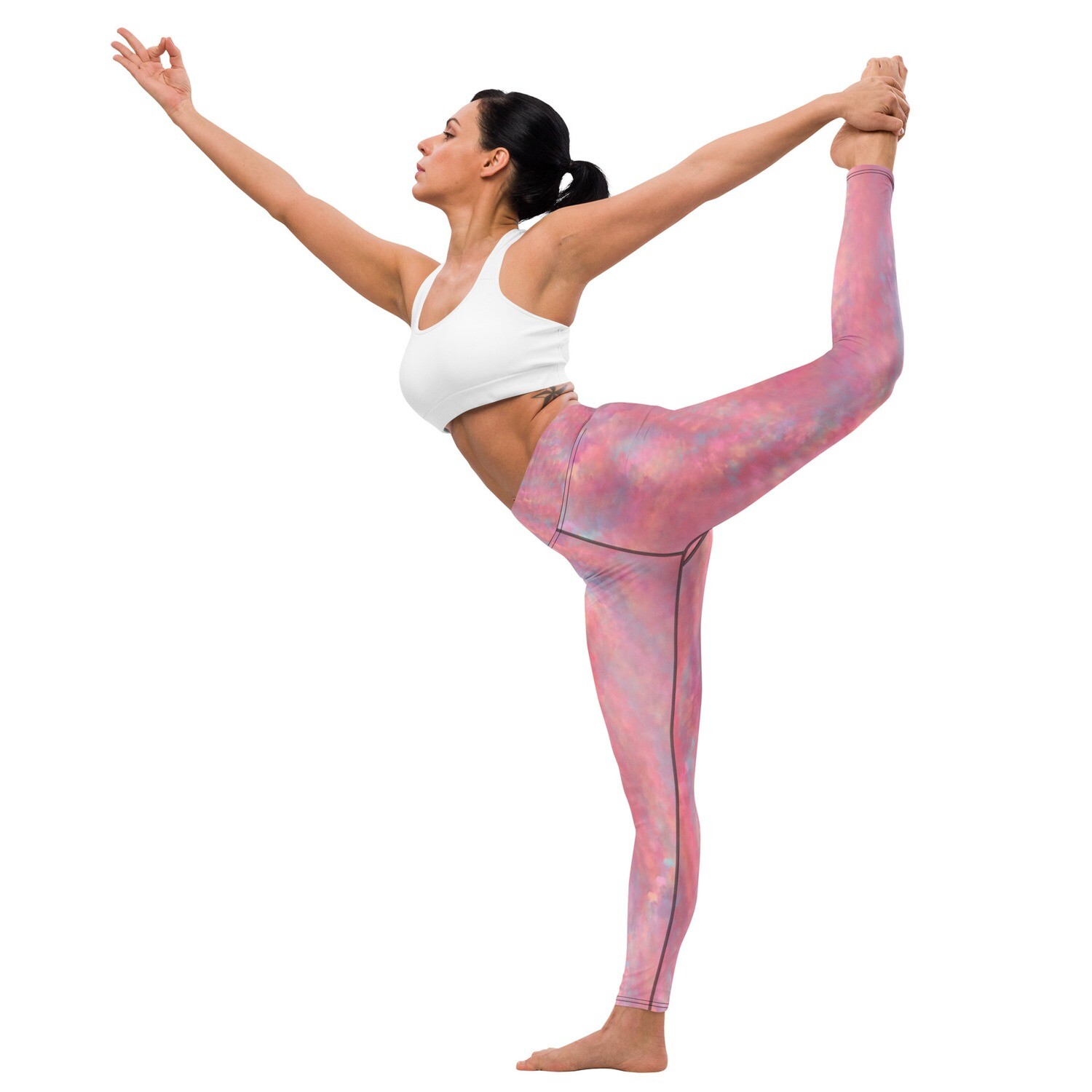 Leggings Viva Magenta Texture #18 Metaverse