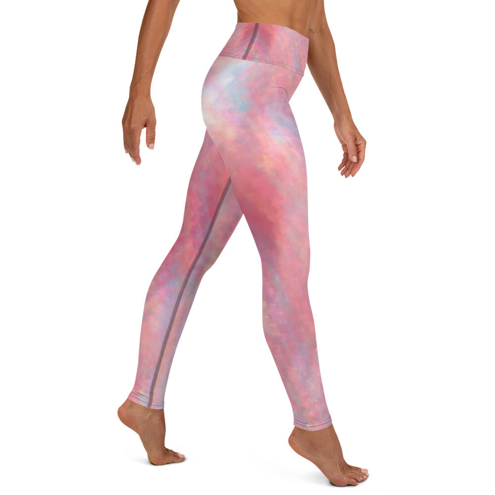 Yoga Leggings Viva Magenta Texture #18 Metaverse