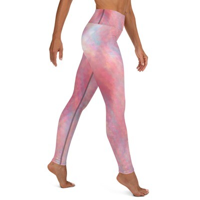 Yoga Leggings Viva Magenta Texture #18 Metaverse