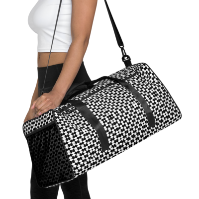 Duffel Bag Monochrome Pattern #114 Retro
