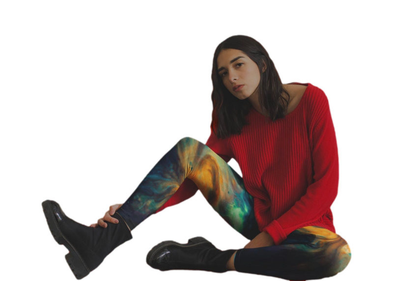 Classic Blue Tie and Dye Leggings