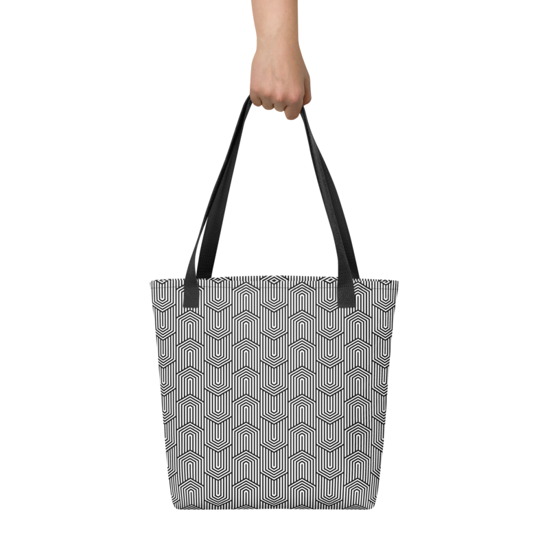 Tote Bag Monochrome Pattern #5