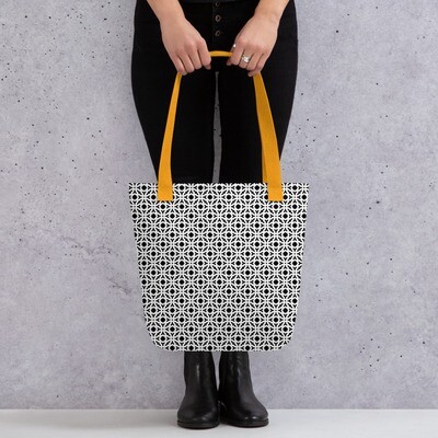 Tote Bag Monochrome Pattern #16