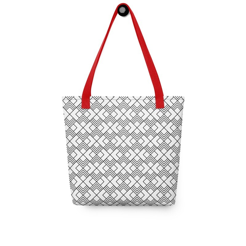 Tote Bag Monochrome Pattern #30