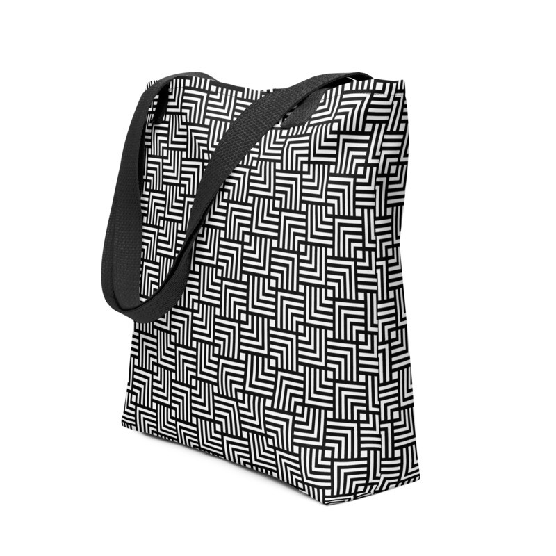 Tote Bag Monochrome Pattern #24