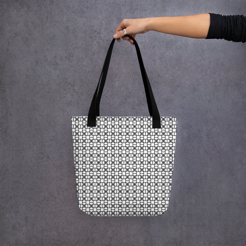 Tote Bag Monochrome Pattern #27