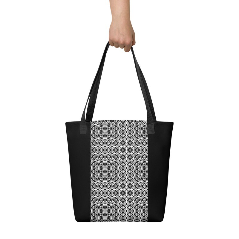 Tote Bag Monochrome Pattern #5.1
