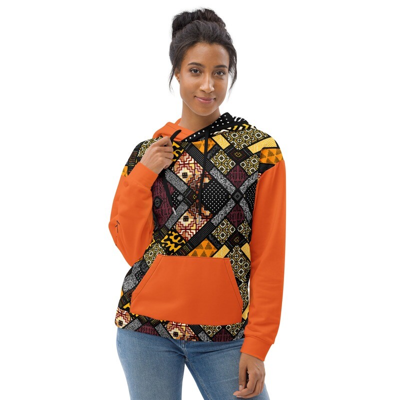 Unisex Hoodie Afro Print Design #7.1