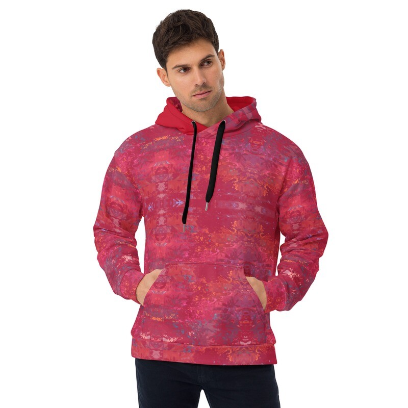 Unisex Hoodie Viva Magenta Pattern #15