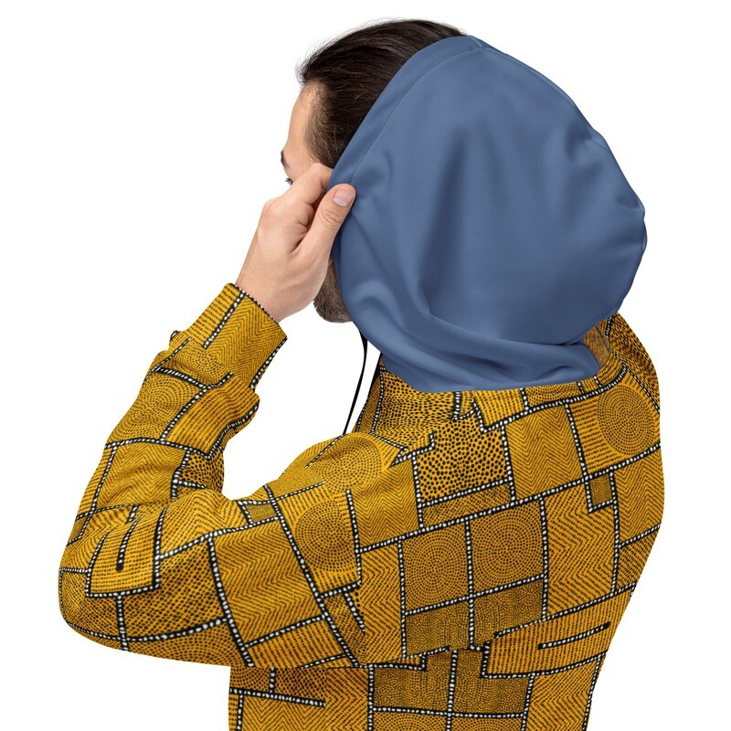 Unisex Hoodie Afro Patchwork Print Design 3