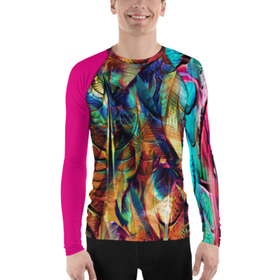 Men’s Rash Guard Long Sleeved Abstract Print #2