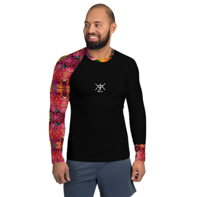 Men’s Rash Guard Long Sleeved Abstract Print #9
